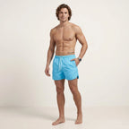 Badeshorts für Herren in kurzer Form mit wasserabweisender Funktion im sportlichen Stil Hellblau 7