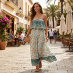Bandeaukleid für Damen in trägerloser Form im sommerlichen Stil für den Sommer Grün 4