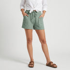 Sommer shorts für Damen mit Gummizug im weiten Schnitt Grün 1