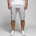 Bermudashorts für Herren aus Baumwolle mit Cargo-Taschen im Regular Fit Weiß 1
