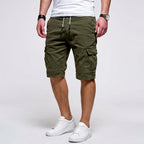 Bermudashorts für Herren aus Baumwolle mit Cargo-Taschen im Regular Fit Grün 2