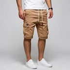Bermudashorts für Herren aus Baumwolle mit Cargo-Taschen im Regular Fit Beige 5