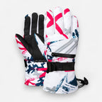 Warme Skihandschuhe mit weichem Innenfutter und Reißverschlusstasche