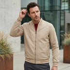 Bomberjacke für Herren im eleganten Stil für die Übergangszeit Beige 1