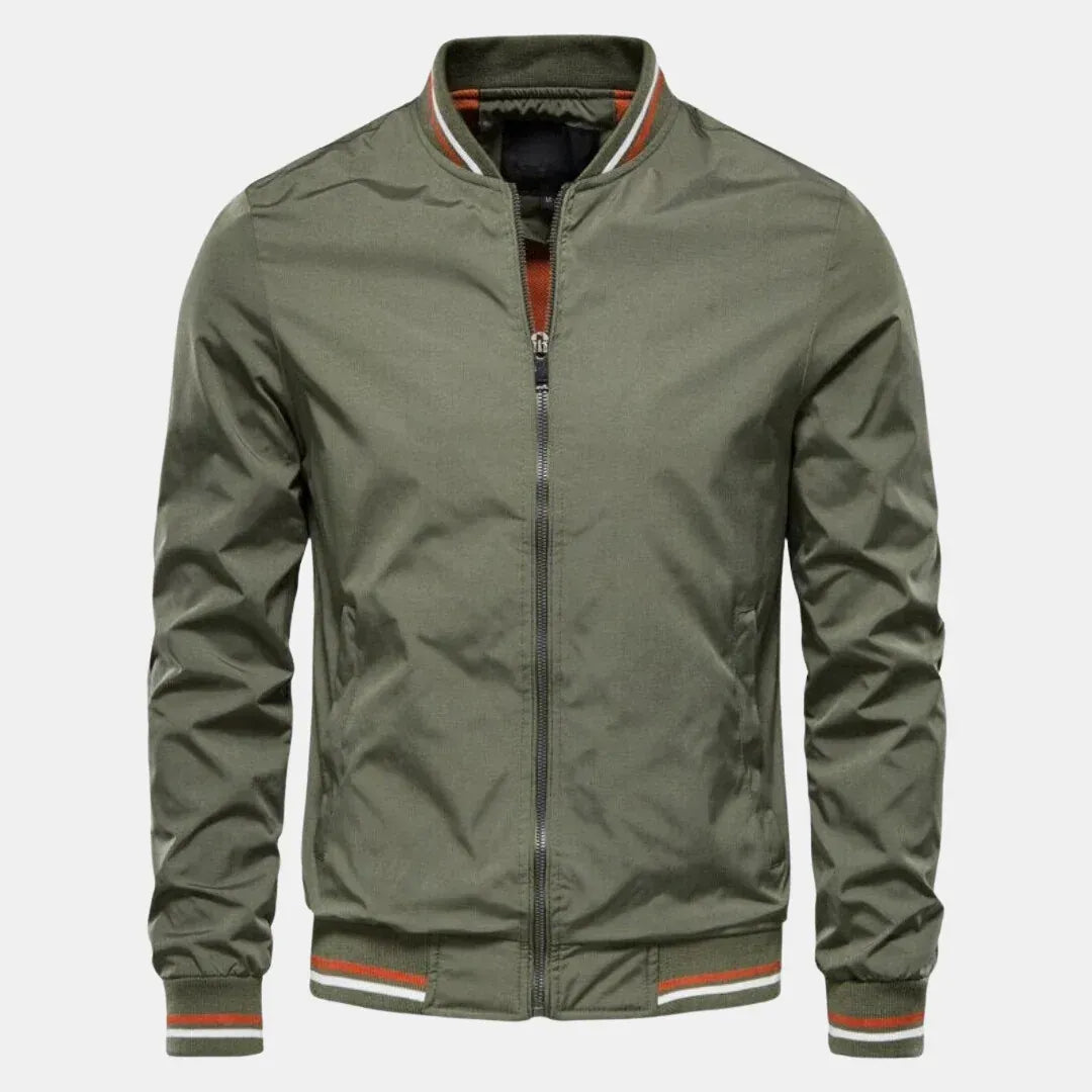 Bomberjacke für Herren im eleganten Stil für die Übergangszeit Grün 10