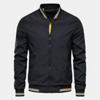 Bomberjacke für Herren im eleganten Stil für die Übergangszeit Schwarz 12