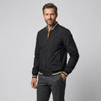 Bomberjacke für Herren im eleganten Stil für die Übergangszeit Schwarz 3
