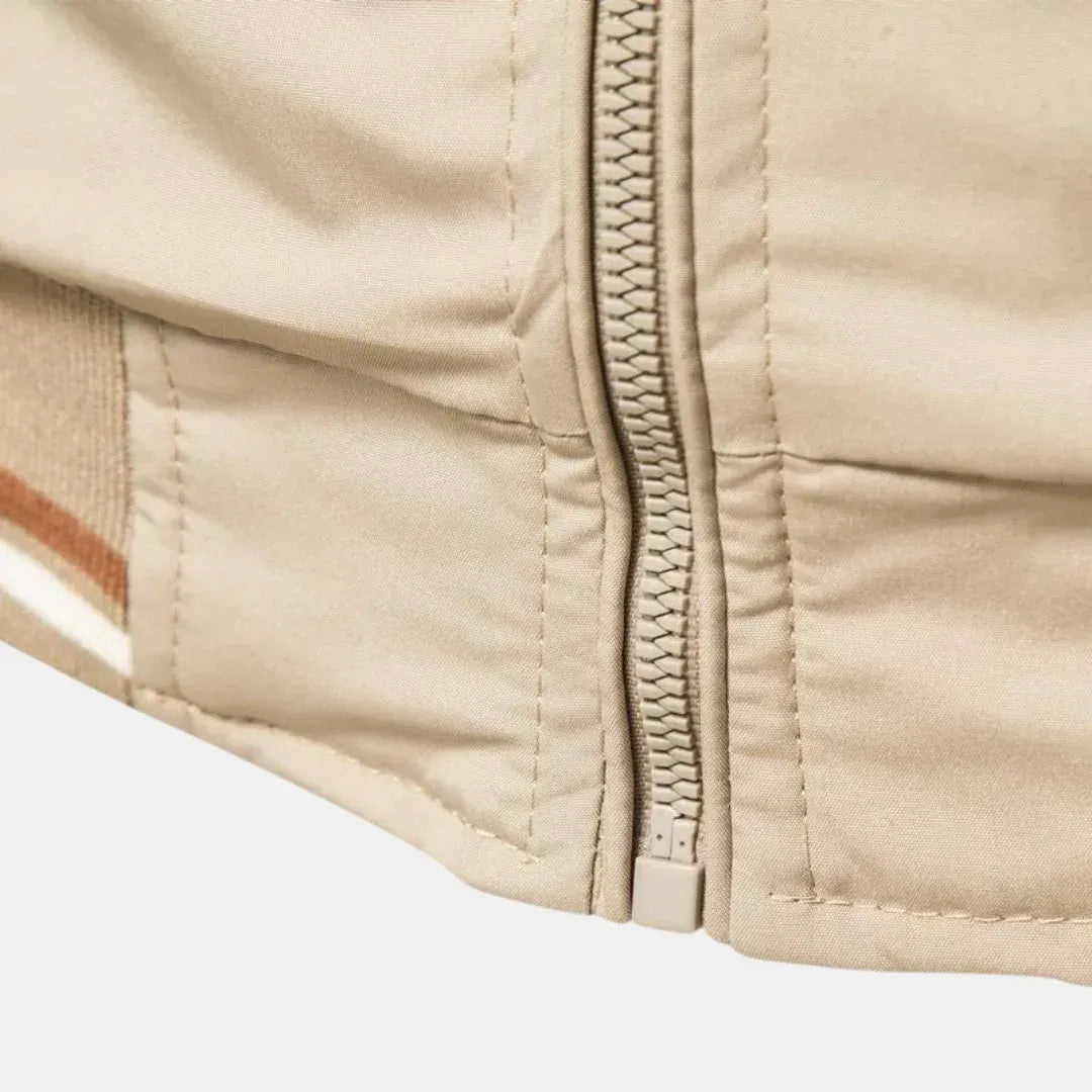 Bomberjacke für Herren im eleganten Stil für die Übergangszeit Beige 7