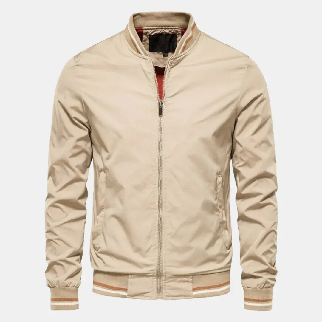 Bomberjacke für Herren im eleganten Stil für die Übergangszeit Beige 9