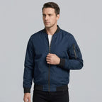 Bomberjacke für Herren im Slim Fit mit leichten Wattierungen für die Übergangszeit Dunkelblau 4