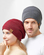 Gefütterte Jersey Mütze im Beanie-Stil