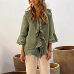 Damen Bluse mit Rüschen | Lässig