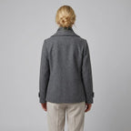 Cabanjacke für Damen aus Wollmix in kurzer Form Grau 6