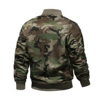 Camouflage Jacke für Herren im Oversize-Schnitt mit Tarnmuster für den Übergang Grün 2