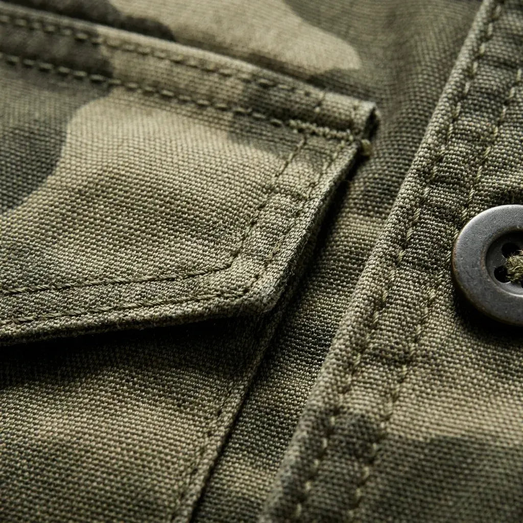 Camouflage Jacke für Herren in Oversize-Passform für die Übergangszeit Grau 2
