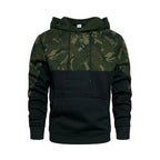 Camouflage Jacke für Herren mit Kapuze im Tarnmuster Schwarz 3