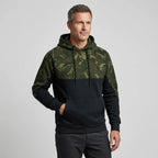 Camouflage Jacke für Herren mit Kapuze im Tarnmuster Schwarz 6