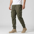 Cargohose für Herren aus Baumwolle im Tapered Fit Grün 2