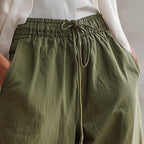 Cargohose für Herren im Regular Fit mit Kordelzug für den Sommer Grün 2