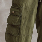 Cargohose für Herren im Regular Fit mit Kordelzug für den Sommer Grün 3
