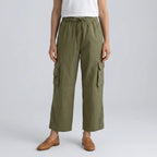 Cargohose für Herren im Regular Fit mit Kordelzug für den Sommer Grün 4