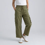 Cargohose für Herren im Regular Fit mit Kordelzug für den Sommer Grün 6