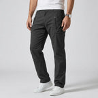 Cargohose für Herren im Regular Fit mit Taschen aus Baumwoll-Twill Schwarz 4