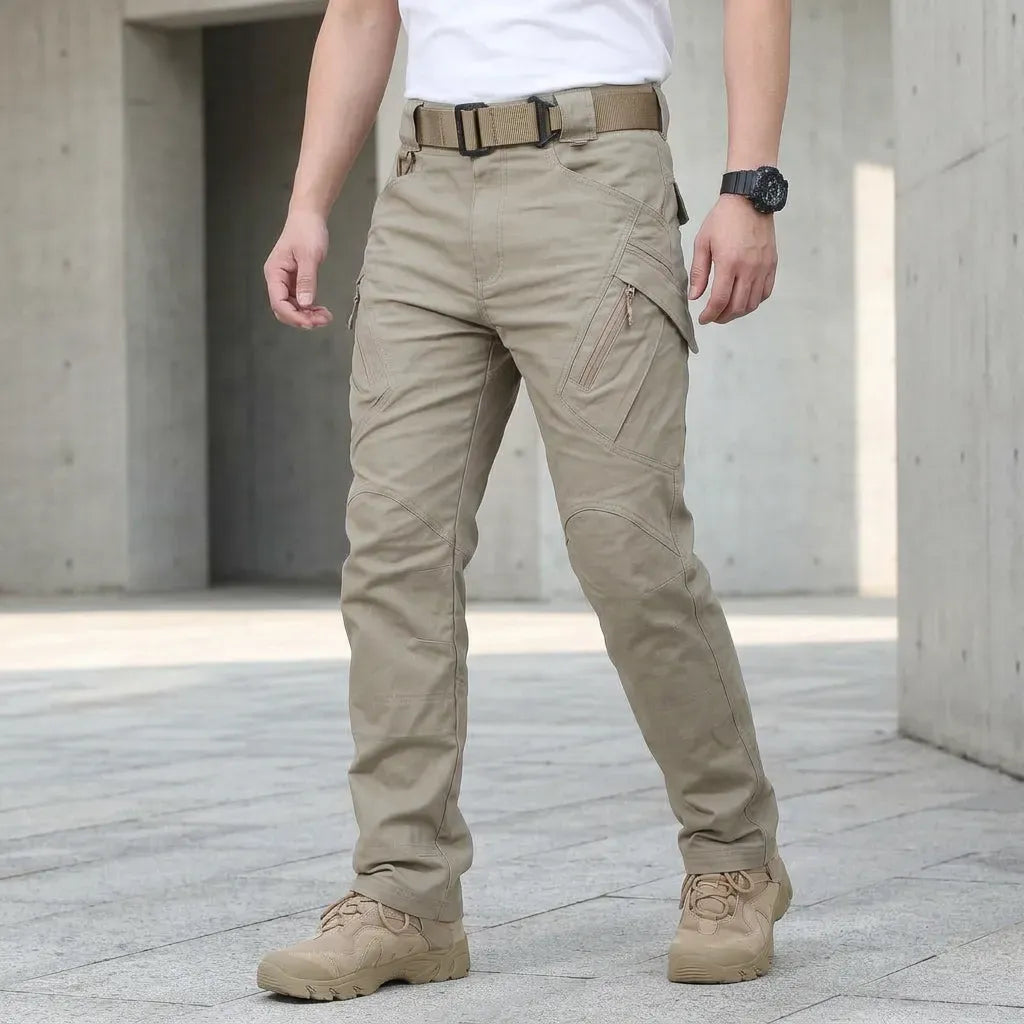 Cargohose für Herren im Straight Fit aus Ripstop für taktische Einsätze Khaki 1