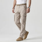 Cargohose für Herren im Straight Fit aus Twill mit Seitentaschen Khaki 3