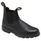 Chelsea Stiefeletten für Damen aus Glattleder mit flacher Sohle Schwarz 6