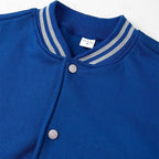 Collegejacke für Herren aus Baumwolle mit Druckknöpfen im Regular Fit Blau 6