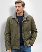 Feldjacke mit weichem Hemdkragen für Herren