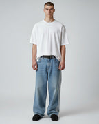 Straight Leg Baggy Jeans für Herren in hellem Denimblau