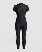 Bodycon Catsuit mit Reißverschluss und kurzem Arm
