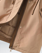 Winter Stepp Jacke für Damen im Parka-Stil mit Kapuze