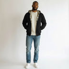 Oversized 2-in-1 Wende-Hoodie mit Karoseite