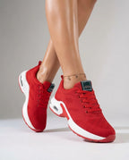 Komfort Sneaker für Damen mit Atmungsaktivem Obermaterial und gepolsterter Innensohle