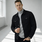 Hemdjacke für Herren mit Brusttaschen im Slim-Fit Schnitt