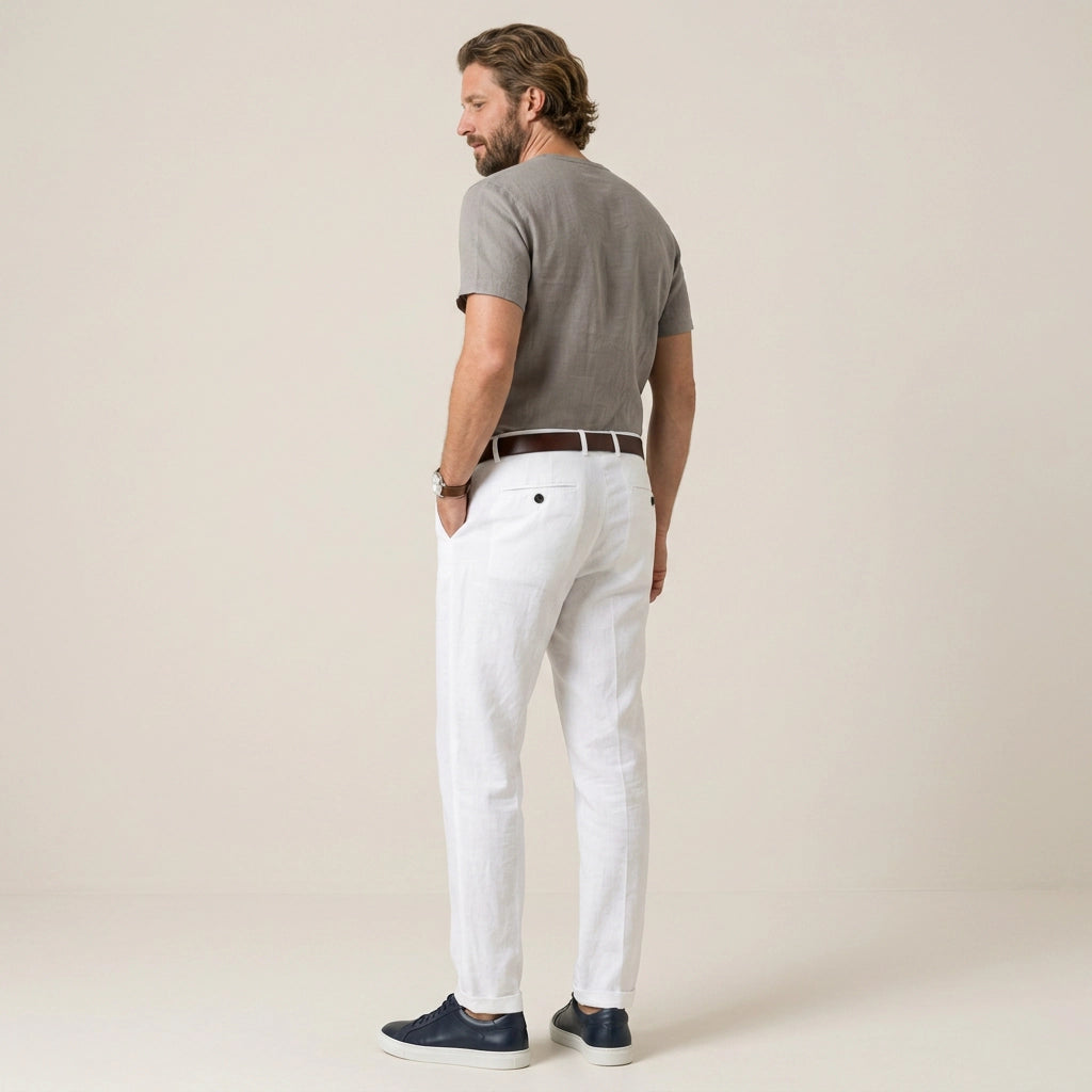 Edle Leinenhose für Herren im Barrel Fit für den Sommer 10