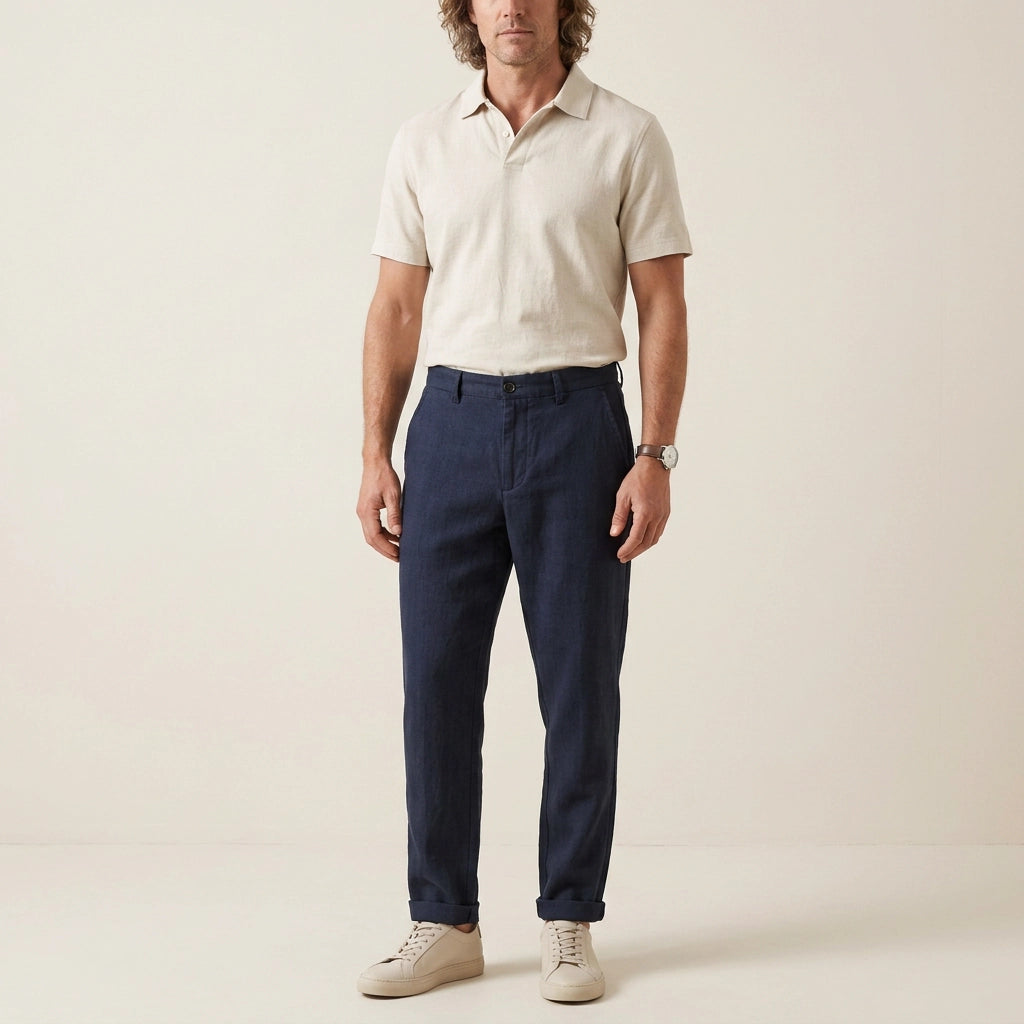 Edle Leinenhose für Herren im Barrel Fit für den Sommer 15
