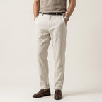 Edle Leinenhose für Herren im Barrel Fit für den Sommer Beige 7