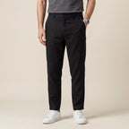 Edle Leinenhose für Herren im Barrel Fit für den Sommer Schwarz 9