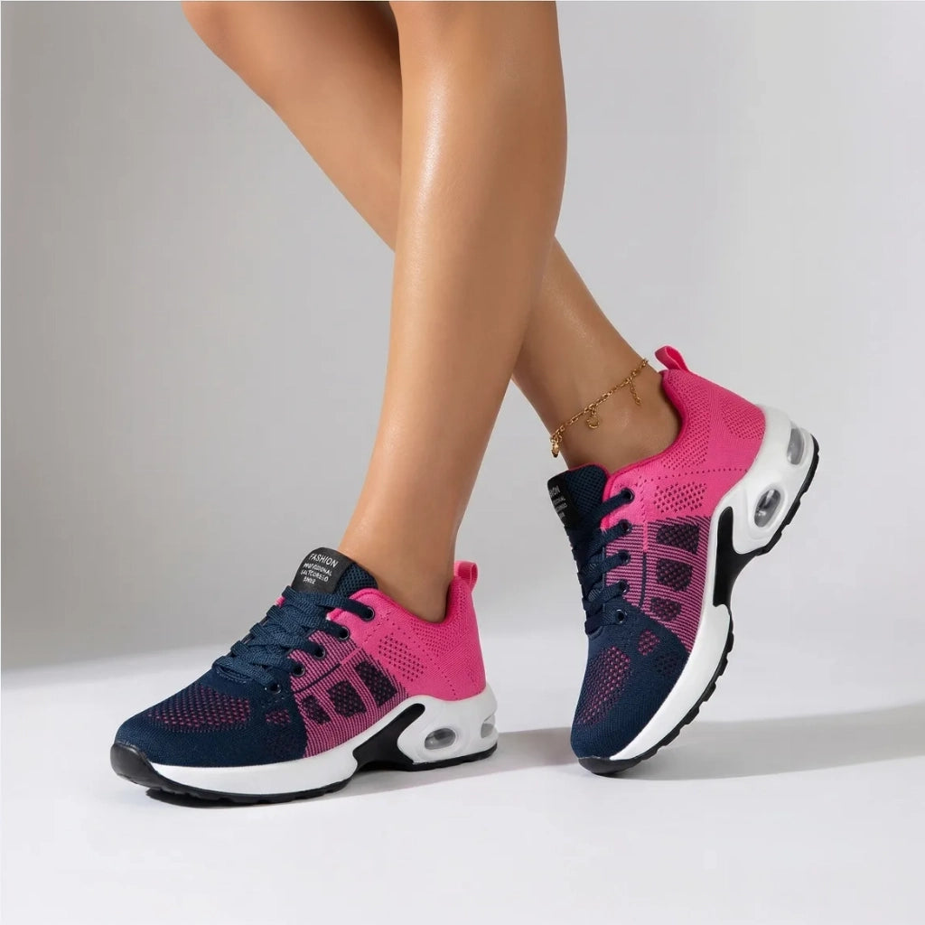Komfort Sneaker für Damen mit Atmungsaktivem Obermaterial und gepolsterter Innensohle