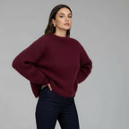 Pullover für Damen mit lockerer Passform und klassischem Rundhals