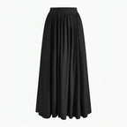 Faltenrock für Damen in ausgestellter Form aus Baumwolle im eleganten Stil Schwarz 3