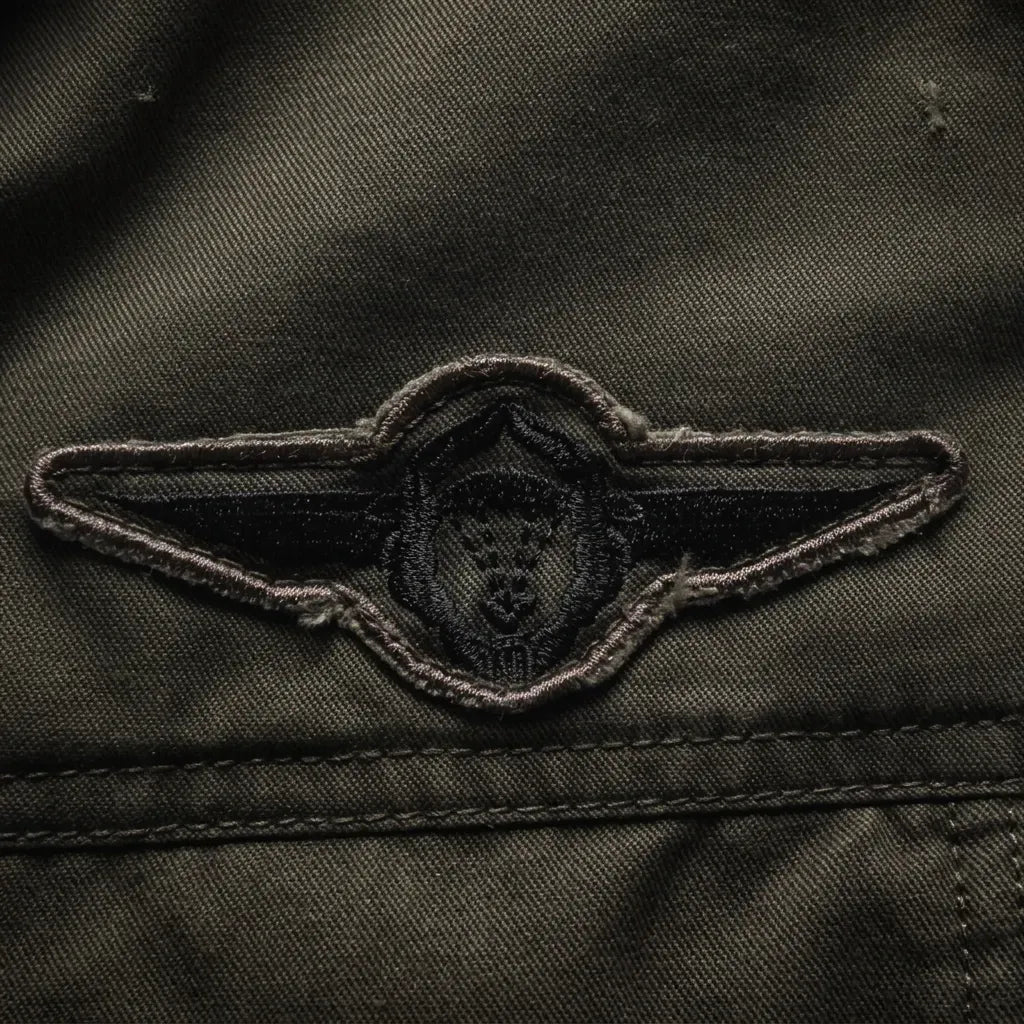 Close-up Feldjacke für Herren aus Baumwolle im Standard-Design Grün 3