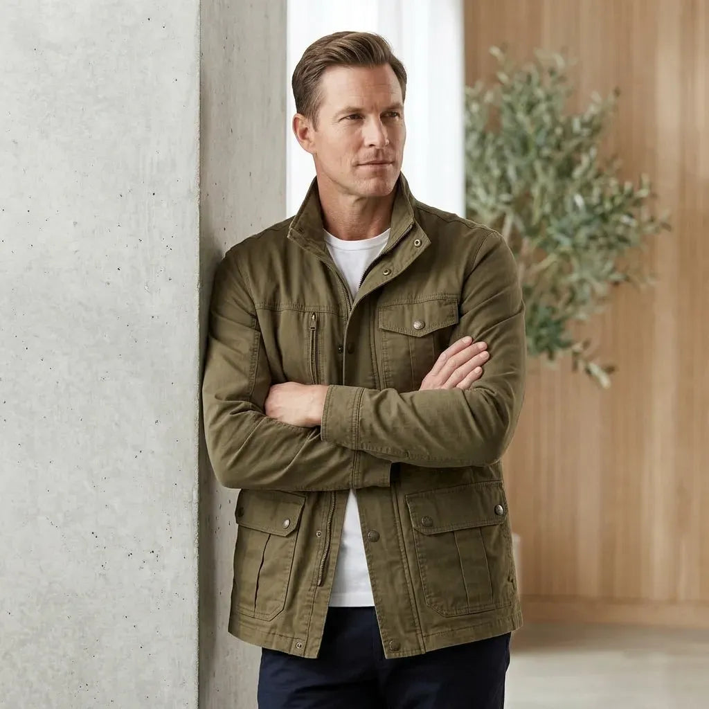 Feldjacke für Herren in leichter Ausführung Beige 2