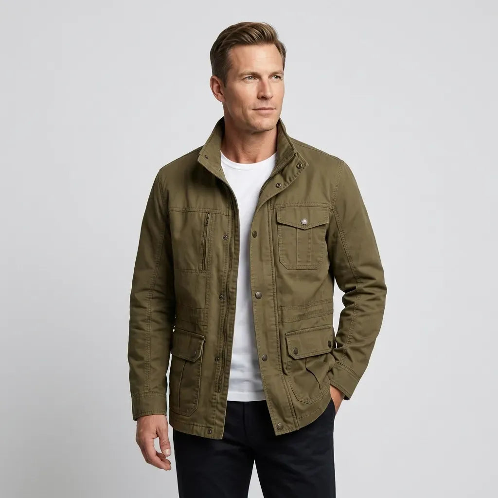 Feldjacke für Herren in leichter Ausführung Beige 4