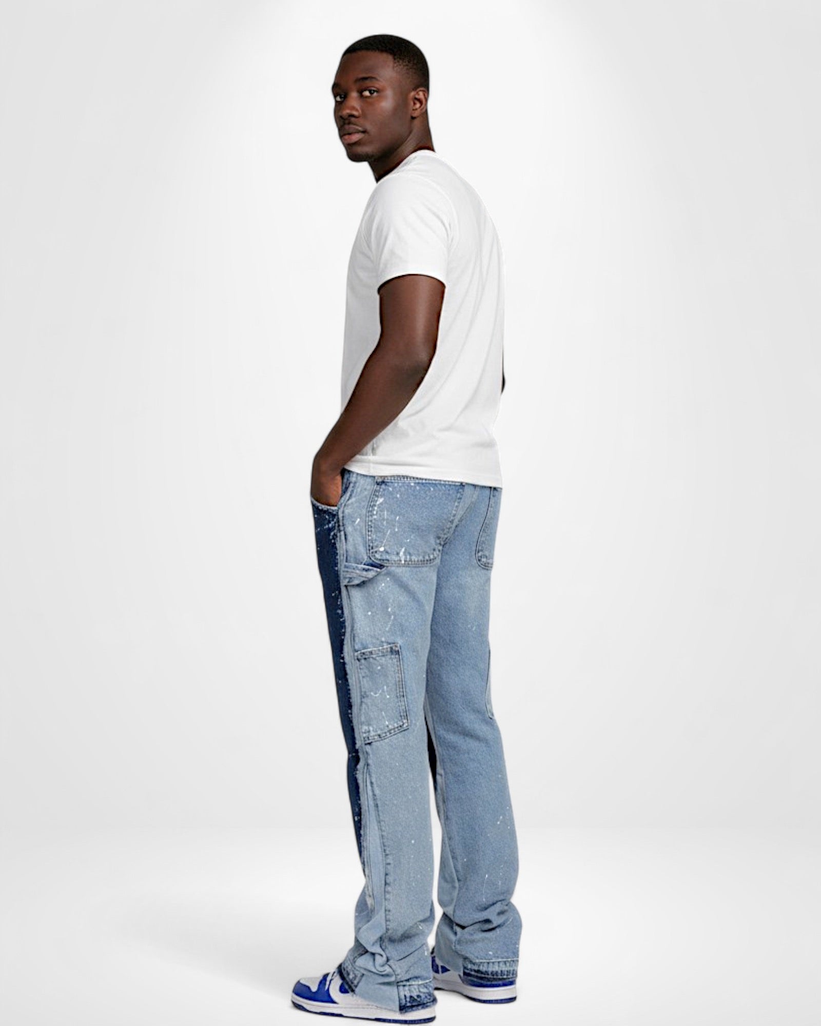 Schlaghose für Herren aus Denim im Carpetener-Stil