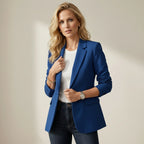 Blazer für Damen mit klassischem Revers und gerader Passform